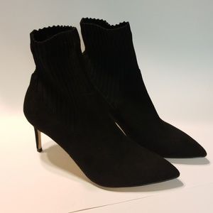 ZARA WOMENS HIGH HEEL SOCK STYLE ANKLE BOOTS 11